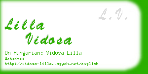 lilla vidosa business card